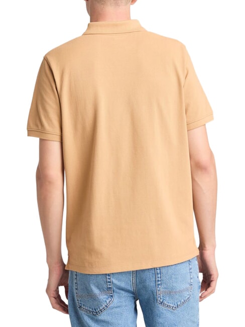 MILLERS RIVER Cotton polo shirt light wheat boot - Polo shirt