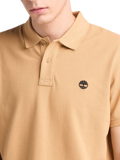 MILLERS RIVER Cotton polo shirt light wheat boot - Polo shirt