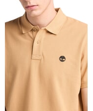TIMBERLAND MILLERS RIVER Cotton polo shirt light wheat boot - Polo shirt - 4