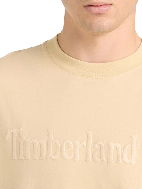 EMBROIDERY TONAL Cotton T-shirt putty - T-shirt