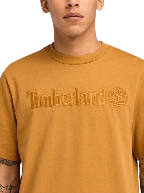 EMBROIDERY TONAL Cotton T-shirt wheat boot - T-shirt
