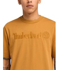 TIMBERLAND EMBROIDERY TONAL Cotton T-shirt wheat boot - T-shirt - 4