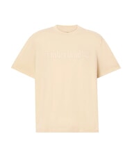 TIMBERLAND EMBROIDERY TONAL Cotton T-shirt putty - T-shirt - 4