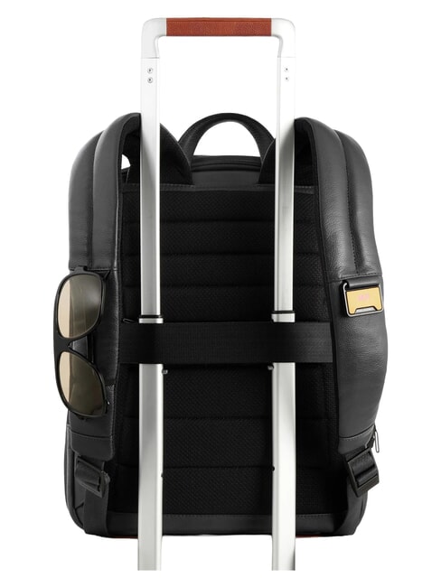 RUSSEL 14" laptop backpack, in leather Black - Laptop backpacks