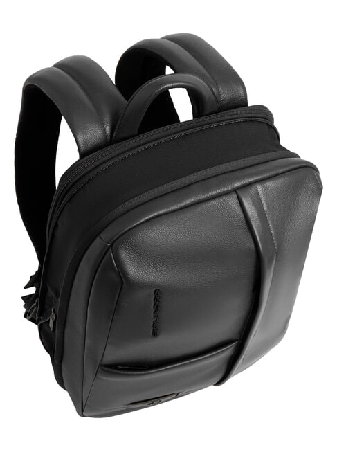 RUSSEL 14" laptop backpack, in leather Black - Laptop backpacks
