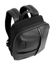 PIQUADRO RUSSEL 14" laptop backpack, in leather Black - Laptop backpacks - 5