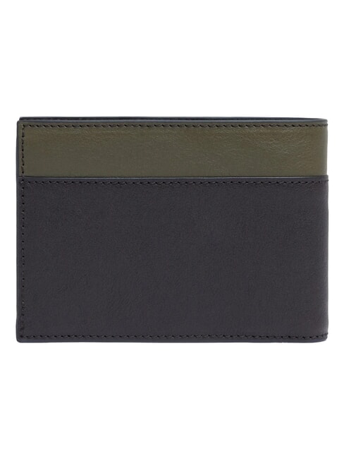 wallet BLACK SQUARE, in leather green / dark brown - Men&rsquo;s Wallets