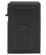 PIQUADRO W145 Automatic card holder Black - Men&rsquo;s Wallets - 4