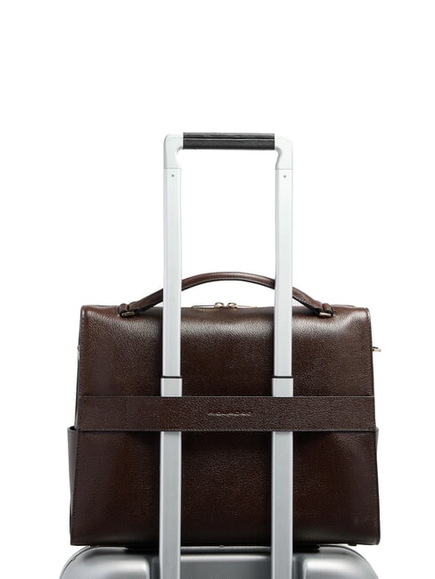 W140 14" laptop briefcase BROWN - Work Briefcases