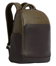 PIQUADRO BLACK SQUARE Leather backpack for 14" laptop - Laptop backpacks