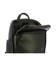PIQUADRO BLACK SQUARE 13" laptop backpack, in leather Black - Laptop backpacks - 4