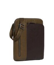 PIQUADRO BLACK SQUARE  Flat leather bag - Over-the-shoulder Bags for Men