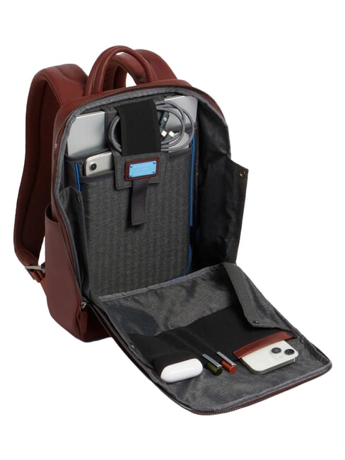 BLACK SQUARE 13" laptop backpack, in leather LEATHER - Laptop backpacks