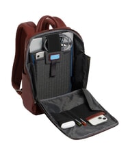 PIQUADRO BLACK SQUARE 13" laptop backpack, in leather LEATHER - Laptop backpacks - 4