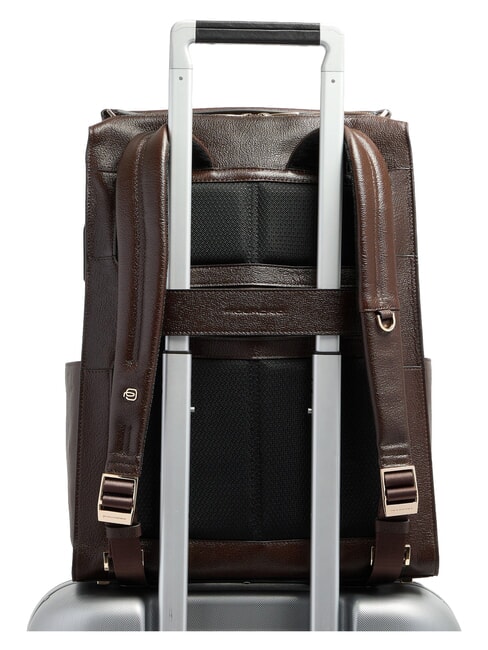 PATRICIA 15.6" Laptop Backpack in Leather BROWN - Women&rsquo;s Bags