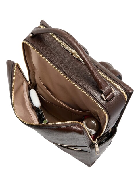 PATRICIA 15.6" Laptop Backpack in Leather BROWN - Women&rsquo;s Bags
