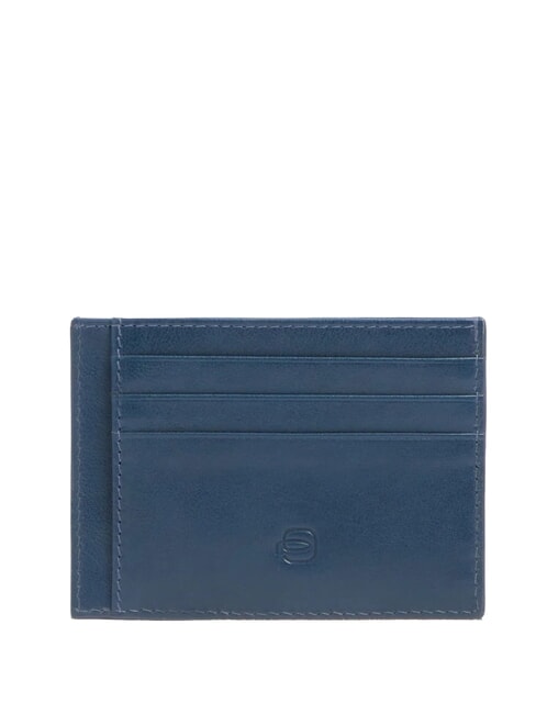 W143 Flat leather card holder blue - Men&rsquo;s Wallets