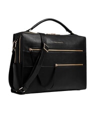PIQUADRO PATRICIA 14" laptop briefcase, in leather Black - Work Briefcases - 2
