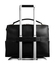 PIQUADRO PATRICIA 14" laptop briefcase, in leather Black - Work Briefcases - 3