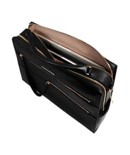 PIQUADRO PATRICIA 14" laptop briefcase, in leather Black - Work Briefcases - 4
