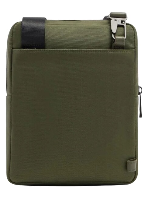 WOLLEM Fabric and leather iPad mini bag GREEN - Over-the-shoulder Bags for Men