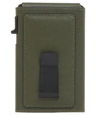 PIQUADRO W145 Automatic card holder GREEN - Men&rsquo;s Wallets - 4