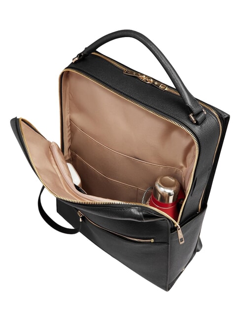 PATRICIA 15.6" Laptop Backpack in Leather Black - Women&rsquo;s Bags