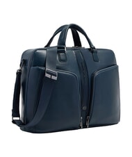 PIQUADRO W143 15.6" leather laptop briefcase - Work Briefcases