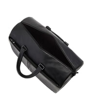 PIQUADRO W143 Leather duffel bag Black - Duffle bags - 4