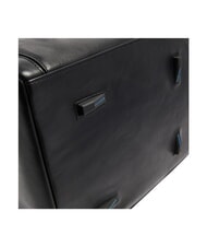 PIQUADRO W143 Leather duffel bag Black - Duffle bags - 5