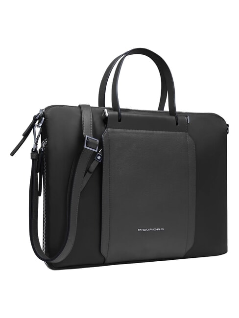 LYRA 15.6" laptop briefcase, expandable Black - Work Briefcases