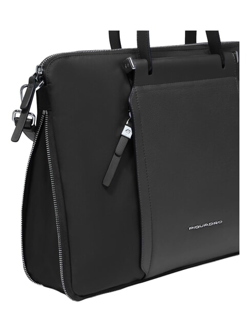 LYRA 15.6" laptop briefcase, expandable Black - Work Briefcases