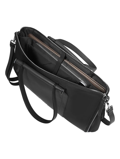 LYRA 15.6" laptop briefcase, expandable Black - Work Briefcases