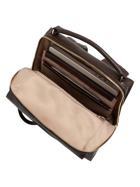 W140 Women's leather backpack for 14" laptop BROWN - Laptop backpacks