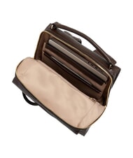 PIQUADRO W140 Women's leather backpack for 14" laptop BROWN - Laptop backpacks - 4