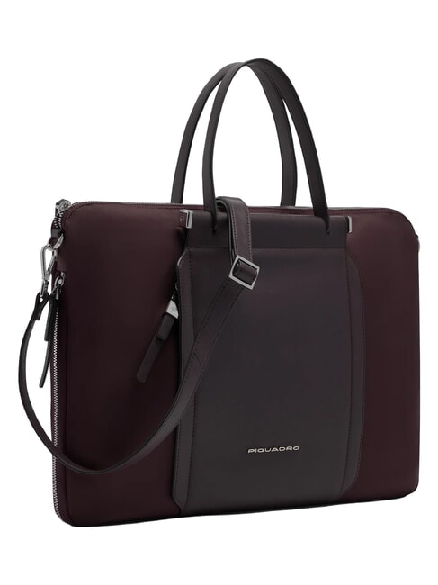 LYRA 15.6" laptop briefcase, expandable burgundy 2 - Work Briefcases