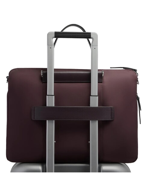 LYRA 15.6" laptop briefcase, expandable burgundy 2 - Work Briefcases