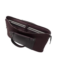PIQUADRO LYRA 15.6" laptop briefcase, expandable burgundy 2 - Work Briefcases - 4
