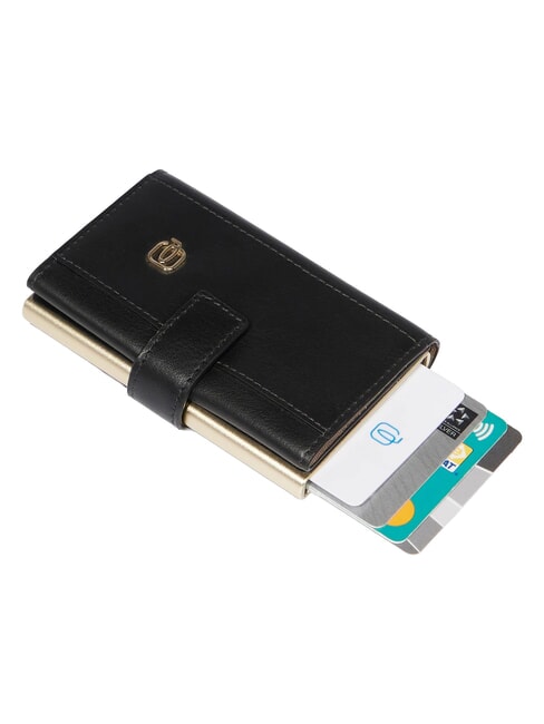 CIRCLE Leather card holder Black - Men&rsquo;s Wallets