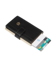 PIQUADRO CIRCLE Leather card holder Black - Men&rsquo;s Wallets - 2
