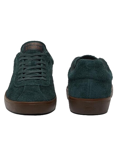 BASESHOT Leather sneakers dk grn/dk gum - Men&rsquo;s shoes