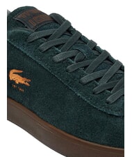 LACOSTE BASESHOT Leather sneakers dk grn/dk gum - Men&rsquo;s shoes - 6