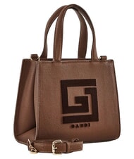 GAUD&Igrave; EMILY FLOCK Mini shopping bag with logo and shoulder strap chocolate - Women&rsquo;s Bags - 2