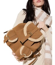 GAUD&Igrave; LYNN Backpack with pockets and metal logo - Women&rsquo;s Bags
