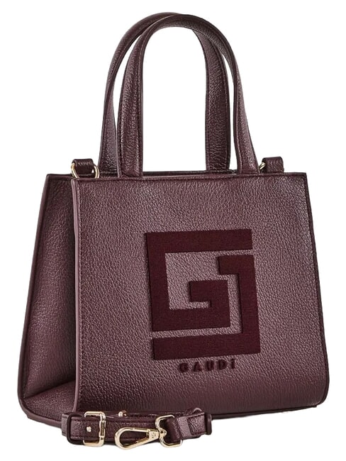 EMILY FLOCK Mini shopping bag with logo and shoulder strap burgundy - Women&rsquo;s Bags