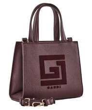 GAUD&Igrave; EMILY FLOCK Mini shopping bag with logo and shoulder strap - Women&rsquo;s Bags