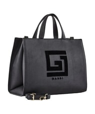GAUD&Igrave; EMILY FLOCK Shopping bag with them and shoulder strap BLACK - Women&rsquo;s Bags - 2