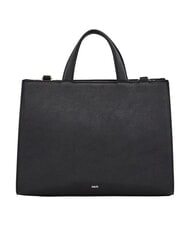 GAUD&Igrave; EMILY FLOCK Shopping bag with them and shoulder strap BLACK - Women&rsquo;s Bags - 3