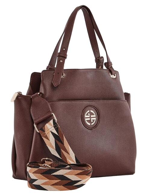 GINNIE Handbag, with shoulder strap chocolate - Women&rsquo;s Bags