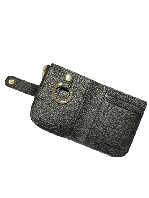 METALLIC SOFT Mini Leather Wallet Black - Women&rsquo;s Wallets